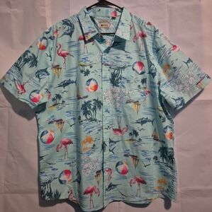 Tropical Print Short Sleeve Shirt